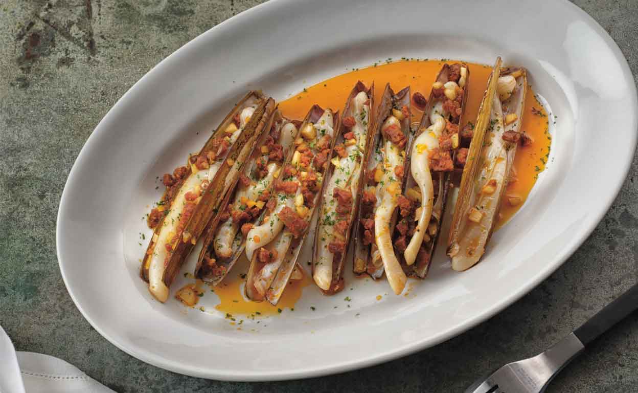 Navajas con chorizo, cigalas con pan... sorprende a tus invitados con tres delicias insólitas